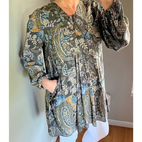 Free People Womens Paisley dress/tunic, Size Medium - Picture 2 of 13